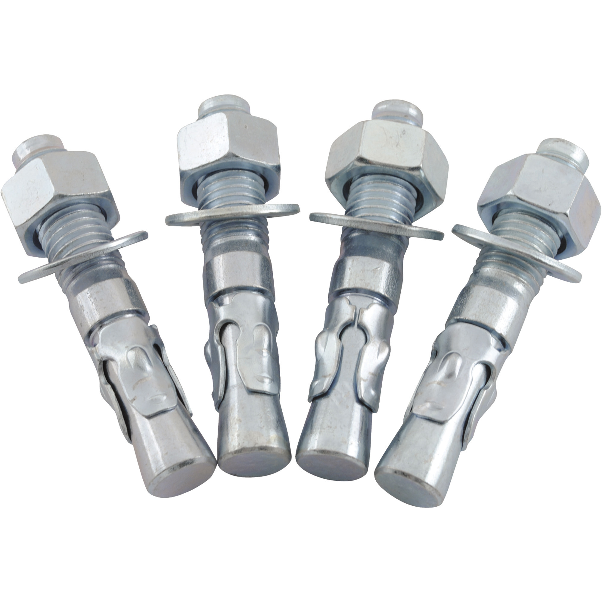 Vestil Concrete Wedge Anchor Bolts - 3/4in. Diameter, 4 1/4in. Length, 4-Pack, Model# AS-344-4PK